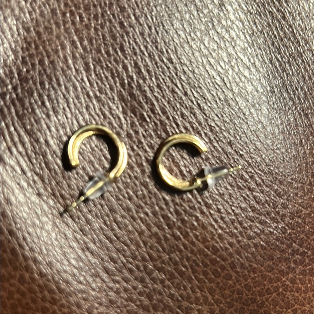 NWOT Chic Goldtone Mini Hoop Earrings